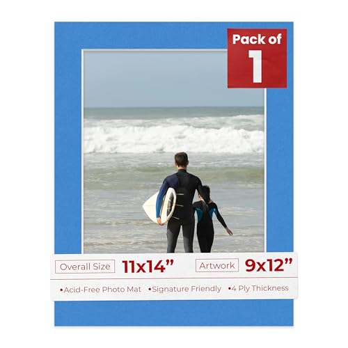 11x14 Mat Bevel Cut for 9x12 Photos
