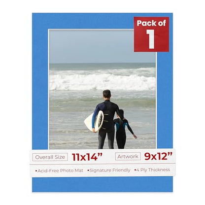 11x14 Mat Bevel Cut for 9x12 Photos