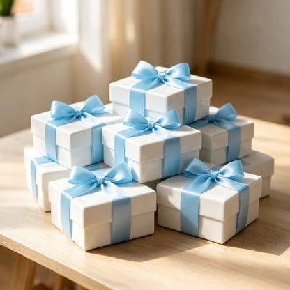 1 Inch x 100yds Light Blue Satin Ribbon for Crafts (300 Foot)