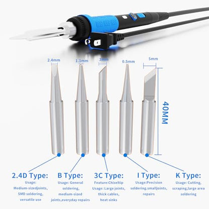 908B Blue 60W Soldering Iron Kit
