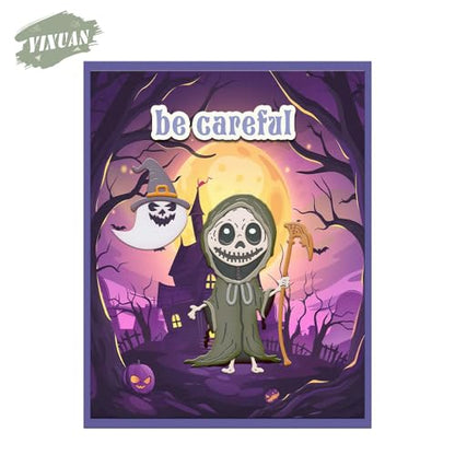 Halloween Clear Silicone stampReusable Stamp with Pumpkins
