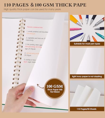 Blank Spiral Notebook Journal 8.5” x 11”