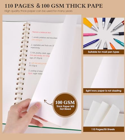 Blank Spiral Notebook Journal 8.5” x 11”