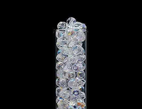 100 pcs of Faceted Fire Polished Pressed Czech Glass Beads 4mm (100 Count)