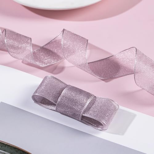 1 Inch Wide Sheer Chiffon Ribbon