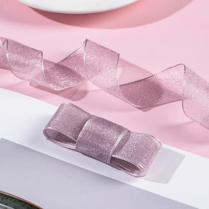 1 Inch Wide Sheer Chiffon Ribbon