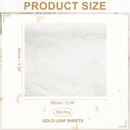 Gold Leaf Sheets for Art 3.7" x 3.4"