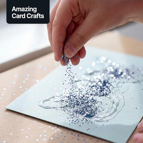 Craft Glitter Shaker Azure Blue 110g Super Chunky (3.9 Ounce)