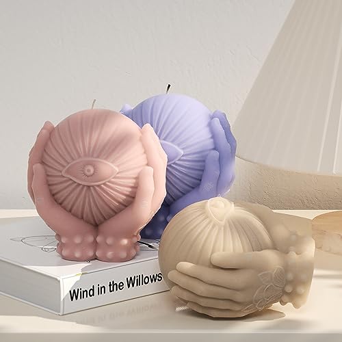Skull Eye Candle Molds Hand Crystal Ball Resin Mold