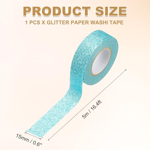 1 Roll Glitter Paper Washi Tape