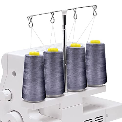 4 Cones of 3000 Yards Each Spool Thread for All Purpose (36000 Foot)