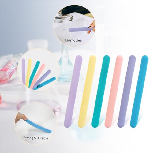 6 PCS Reusable Silicone Stirring Stick (6 Count)