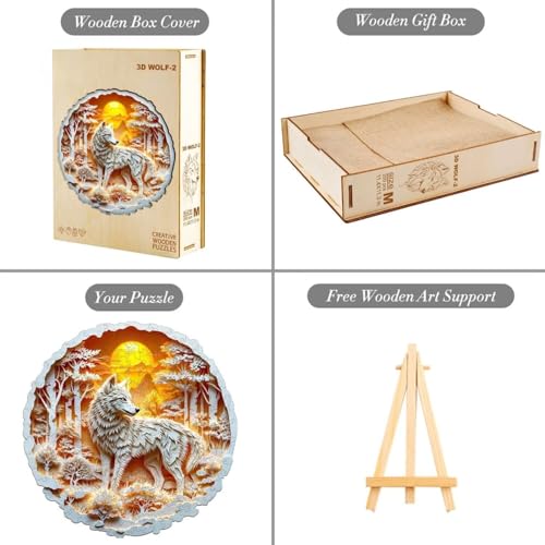 Wooden Puzzles for Adults (100 Count)