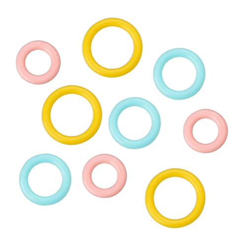 240PCS Round Knitting Stitch Rings Plastic Crochet Stitch Markers with 10 Grid Storage Box Sewing Accessories