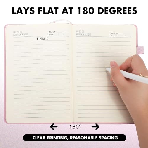 30 Set Lined Notebook Journals with Pens A5 Notebooks 100 GSM College Ruled Hardcover Notebook PU Leather Notepad with Pen Holder for Office School