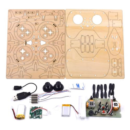 Wooden DIY Quadcopter Drone Kit