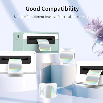 1.5" Holographic Direct Thermal Label Stickers