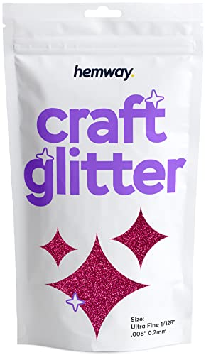 Craft Glitter Dark Rose Pink 100g Ultrafine Glitter (3.5 Ounce)