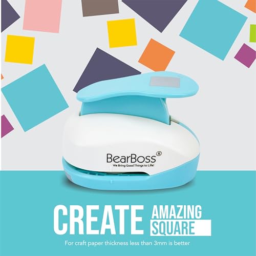 6 Craft Hole Punch Shapes 1 Inch Paper Punches for Crafting Handmade Scrapbooking Punches Mix Shapes Designs for Kindergarten Teacher Office Supplies Kids