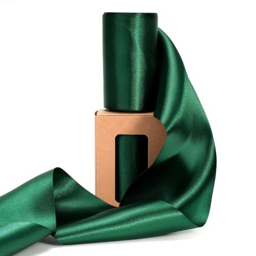 Dark Green Ribbon 4 Inch x 10 Yards Double Faced