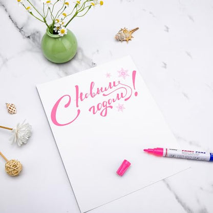 Pink Paint Markers (12 Count)