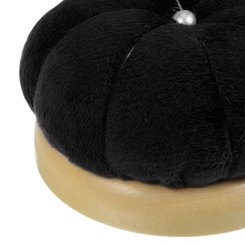 Wooden Base Needle Pincushions Japanese Style Pin Cushions Round Pin Cushion Needle Holder for Sewing Quilting Needlework DIY Crafts