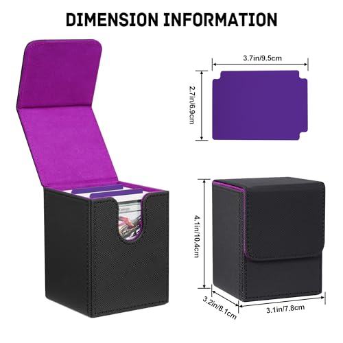 Card Deck Box for Trading Cards (4 Count)