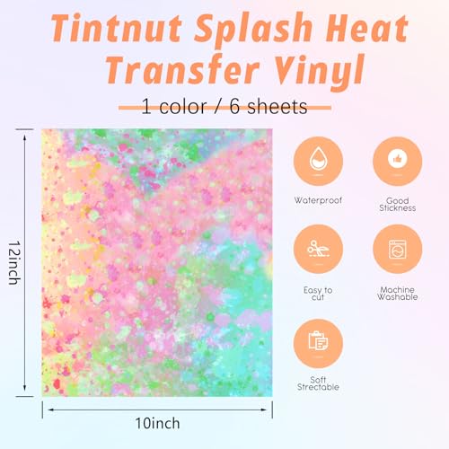 Spring Color Splash Heat Transfer Vinyl