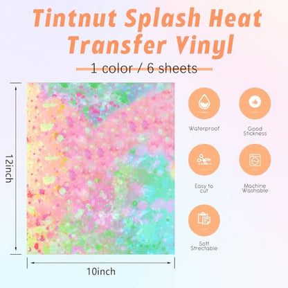 Spring Color Splash Heat Transfer Vinyl
