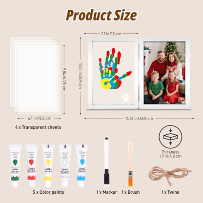 Family Handprint Kit with Light for 4