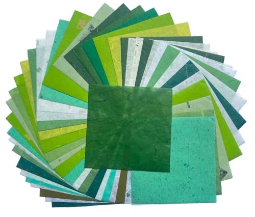 Natural Fiber Mulberry Paper 8 x 8 Inches (50 Count)