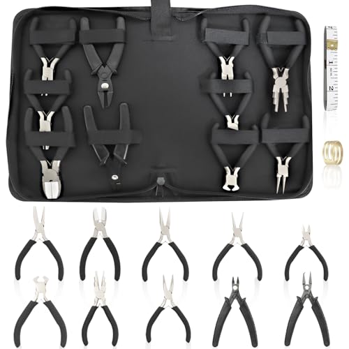 10 Pack Jewelry Pliers Set (10 Count)
