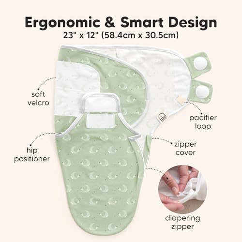 Newborn Swaddles with Zippers (3 Count)