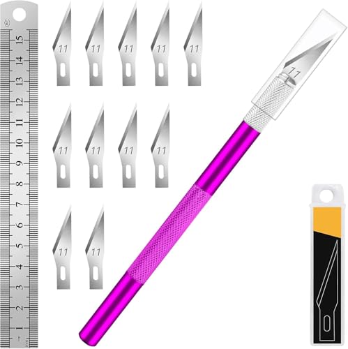 Craft Hobby Knife Set with 10 Extra #11 Blades (11 Count)