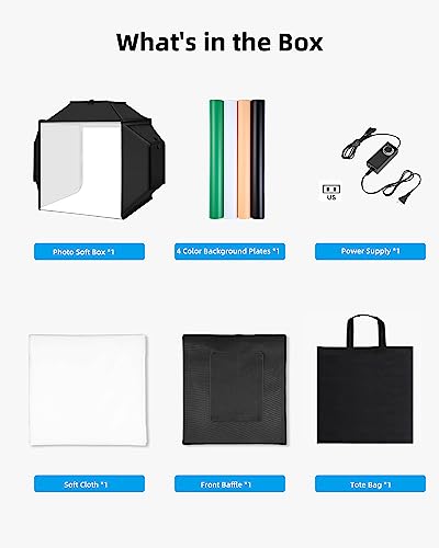 Portable Light Box Photography 16"x16"