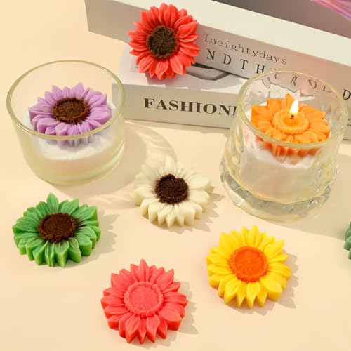 4Pack Sunflower Candle Molds