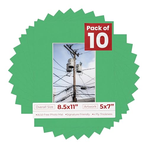 5x7 Mat for 8.5x11 Frame (10 Count)