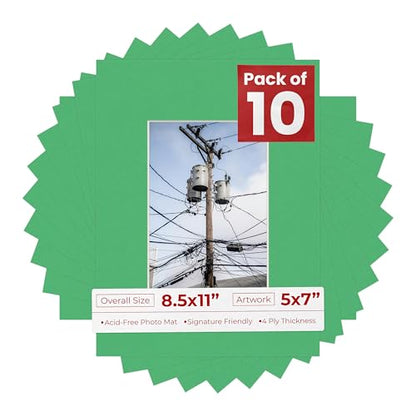 5x7 Mat for 8.5x11 Frame (10 Count)