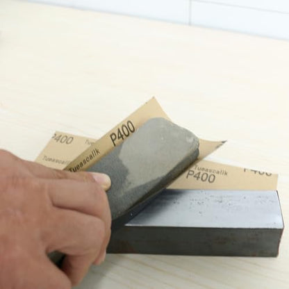 30Pcs 9 x 3.6 Inchs 400 Grit Wet and Dry Handmade Universal Sanding Sheets (30 Count)