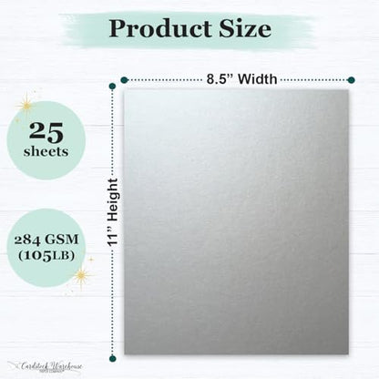 Cardstock Warehouse Stardream Silver Cardstock Paper (25 Count)