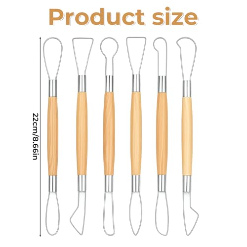 6Pcs Clay Carving Tools Double