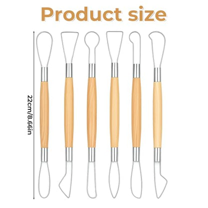 6Pcs Clay Carving Tools Double