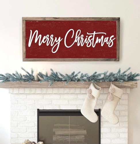 Merry Christmas Stencil Large Christmas Stencils for Crafts Reusable (6 Count)