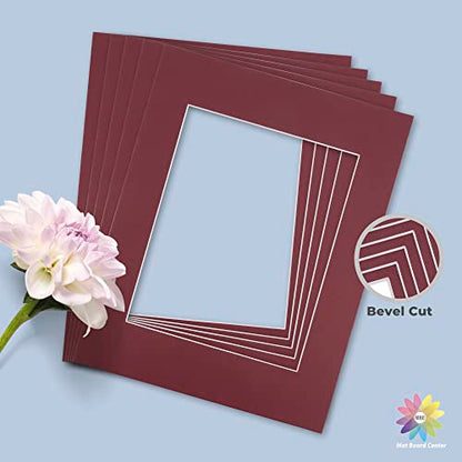 Mat Board Center 10 Pack 11x14 Photo Mats for 8x10 Picture (10 Count)