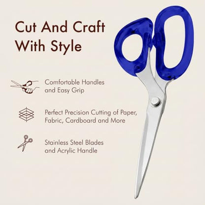 9” Stainless Steel Acrylic Scissors