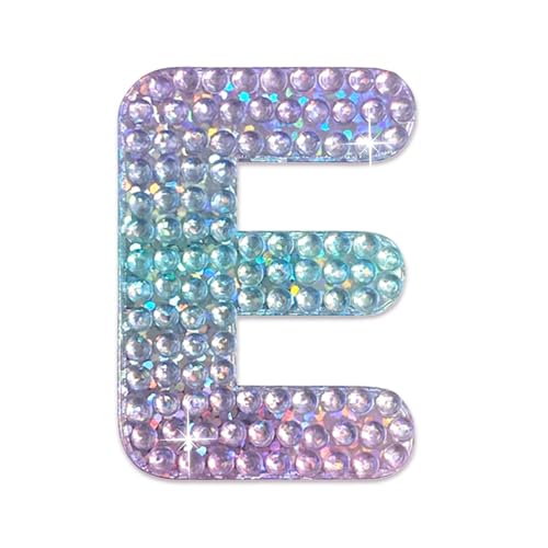 Sparkly Rhinestone Alphabet Letter Sticker E