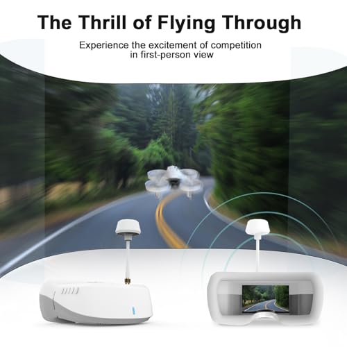 FPV Drone Kit with 120° Wide FPV Goggles