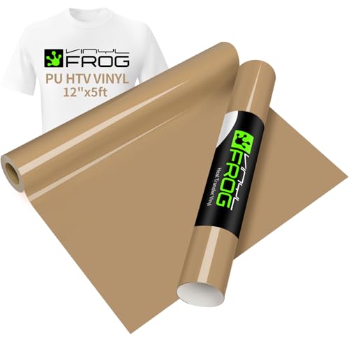 Camel Heat Transfer Vinyl Roll 12" x5ft Matte HTV Vinyl (5 Foot)