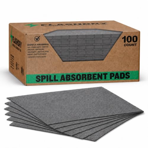 FLASHDRY Universal Spill Absorbent Pads (100 Count)
