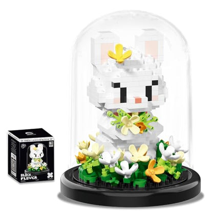 Artificial Flower Animal Building Set for Adults